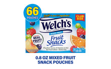 Load image into Gallery viewer, WELCH'S Mixed Fruit Snacks, 0.9 oz, 66 Count