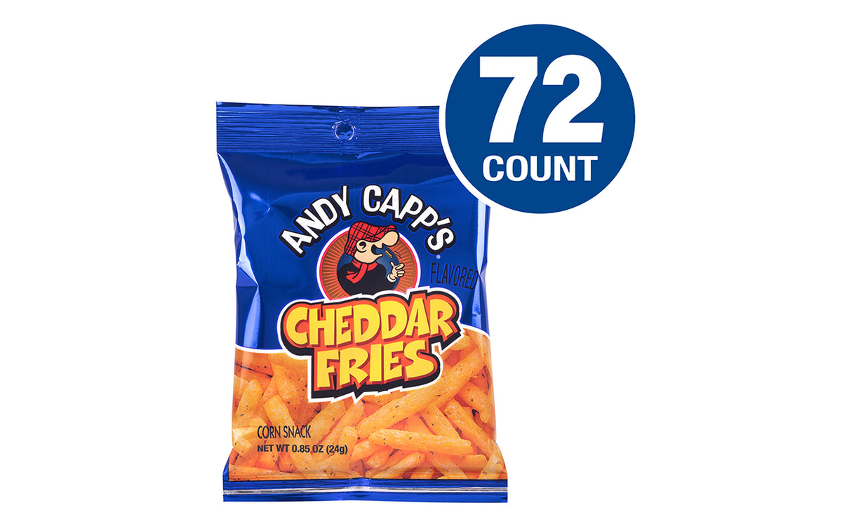 Andy Capps Cheddar Fries, 0.85 oz, 72 Count – Candydistributors.com