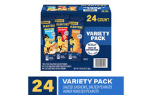 Load image into Gallery viewer, PLANTERS Peanuts & Cashews Nuts Variety Pack 1.7 oz, 24 Count