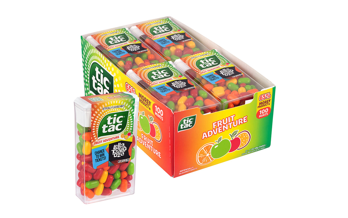 Tic Tac Fruit Adventure Singles, 1.7 oz 12 Count