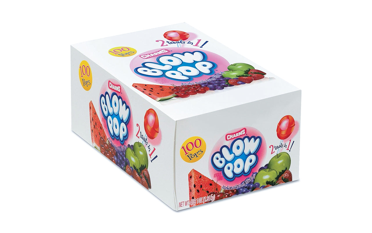 Charms Assorted Blow Pops, 100 Count