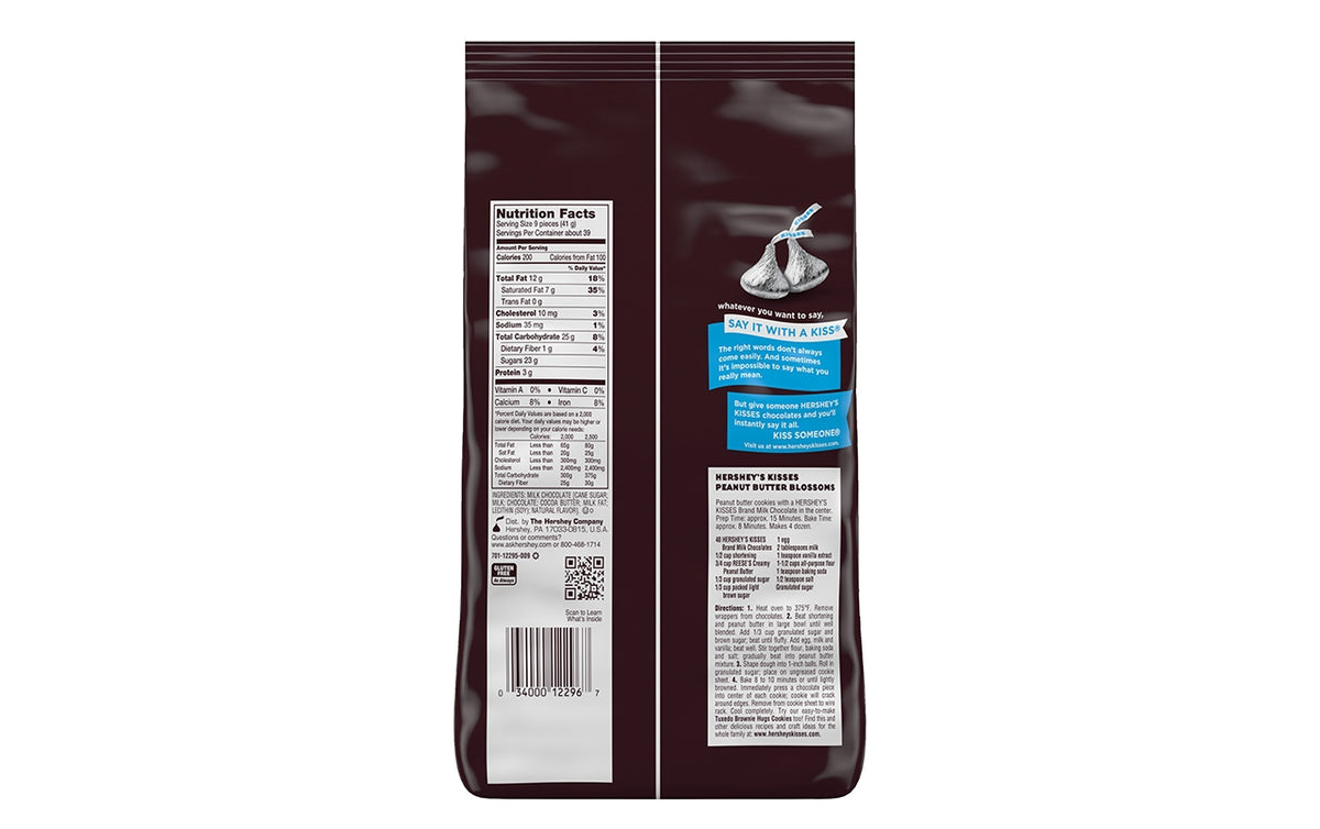 Hershey's Kisses Milk Chocolates, 66.7 oz bag