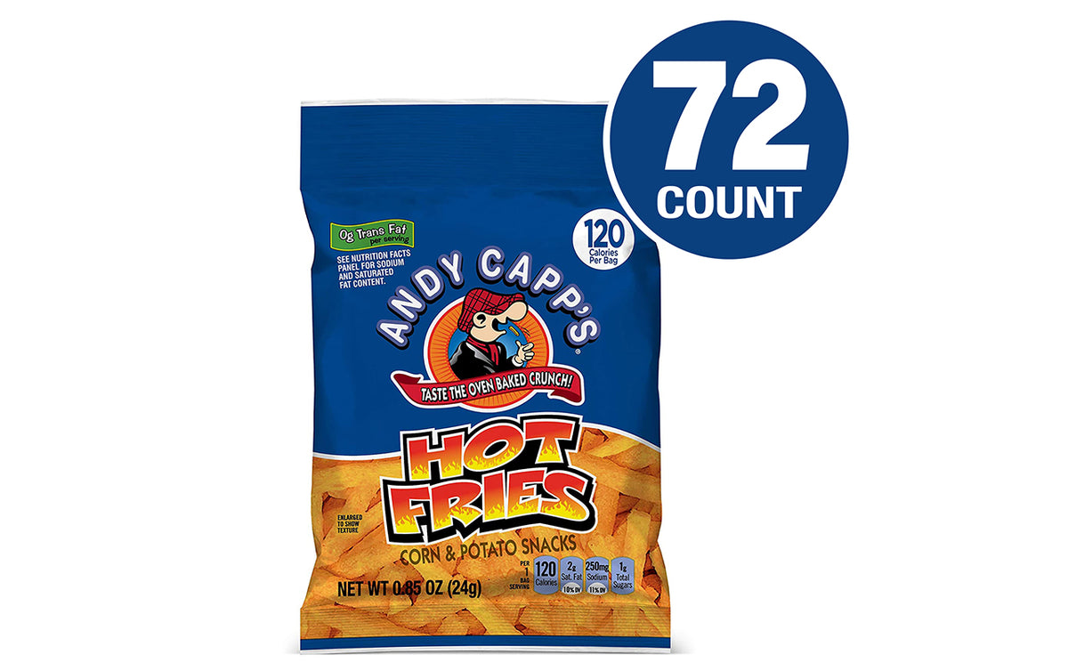 Andy Capps Fries 8 oz. Big Bag: 4 Packs (Hot Fries)