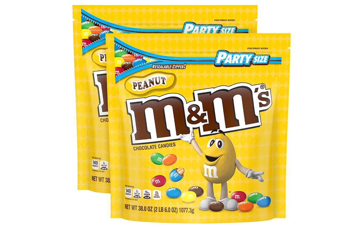 M&M'S Peanut Milk Chocolate Assorted Pastel Easter Candy Bulk Party Size Bag,  38 oz - Smith's Food and Drug