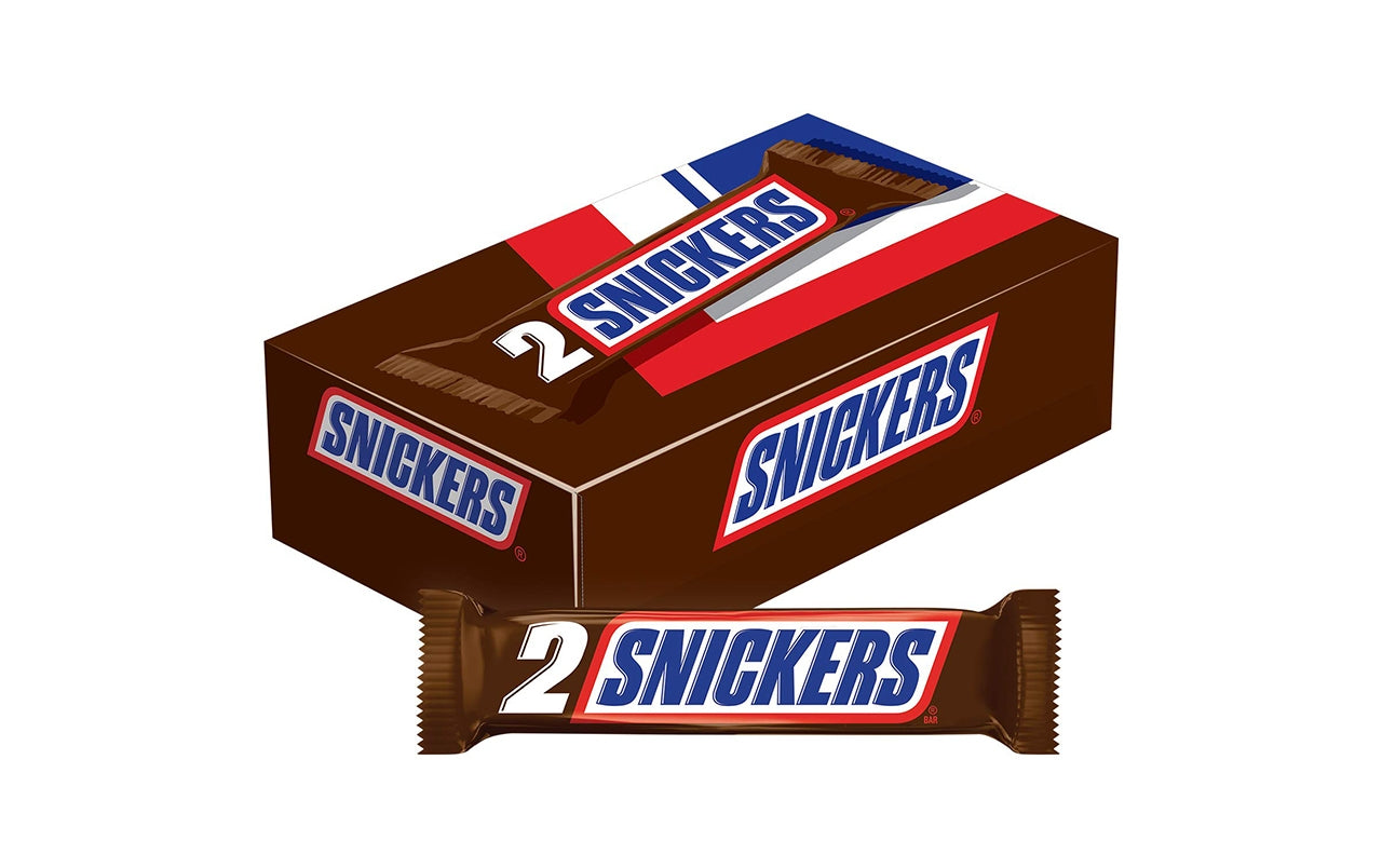 SNICKERS 2-To-Go Bars, 3.29 oz, 24 Count