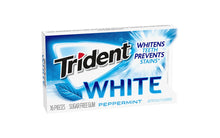 Load image into Gallery viewer, Trident White Peppermint Sugar-Free Gum, 16 Pieces, 9 Count