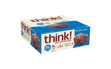 Load image into Gallery viewer, thinkThin High Protein Bars Brownie Crunch, 2.1 oz, 10 Count