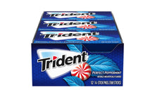 Load image into Gallery viewer, Trident Perfect Peppermint Sugar-Free Gum, 14 Pieces, 12 Count