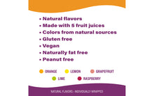 Load image into Gallery viewer, SUNKIST Wrapped Fruit Gems Soft Candy, 2 lb