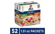 Load image into Gallery viewer, QUAKER Instant Oatmeal Flavor Variety, 1.51 oz, 52 Count