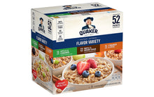 Load image into Gallery viewer, QUAKER Instant Oatmeal Flavor Variety, 1.51 oz, 52 Count
