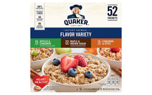 Load image into Gallery viewer, QUAKER Instant Oatmeal Flavor Variety, 1.51 oz, 52 Count
