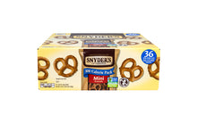 Load image into Gallery viewer, Snyder&#39;s Mini Pretzels 100 Calorie Bags 36 Count
