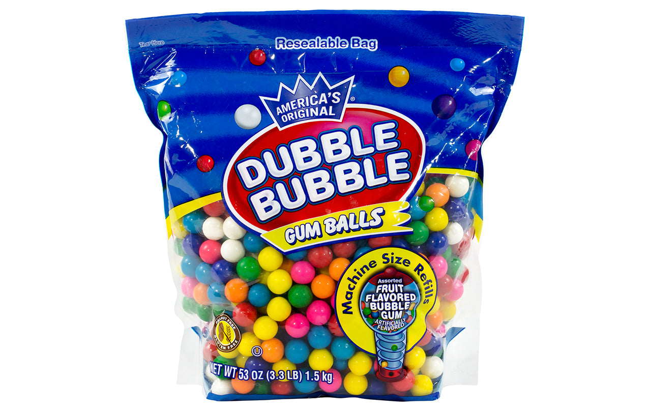 Original Dubble Bubble Gum Balls 3.3 lb