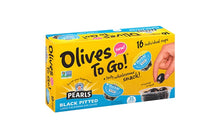 Load image into Gallery viewer, Pearls Large Black Pitted Olives To-Go Cup, 16 Count