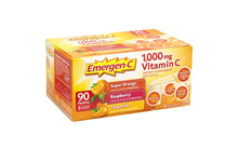 Load image into Gallery viewer, EMERGEN-C 1000mg Vitamin C Dietary Supplement Drink Mix Variety, 90 Count