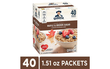 Load image into Gallery viewer, QUAKER Instant Oatmeal Maple & Brown Sugar Packets, 40 Count