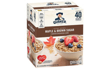 Load image into Gallery viewer, QUAKER Instant Oatmeal Maple & Brown Sugar Packets, 40 Count