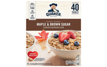 Load image into Gallery viewer, QUAKER Instant Oatmeal Maple & Brown Sugar Packets, 40 Count