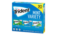 Load image into Gallery viewer, TRIDENT Sugar-Free Gum Mint Variety, 14 Pieces, 20 Count