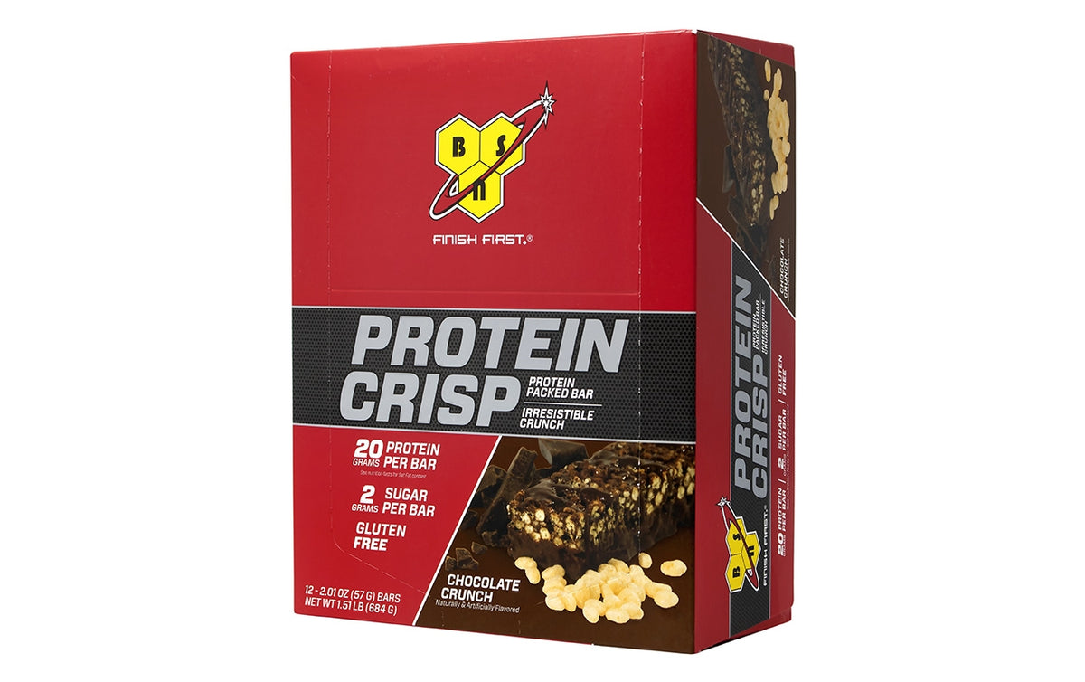 FINISH FIRST Protein Crisp Protein Bar Chocolate Crunch, 2.01 oz, 12 C