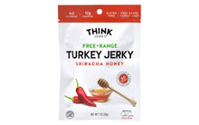 Load image into Gallery viewer, THINK JERKY Sriracha Honey Turkey Jerky, 1 oz, 12 Count
