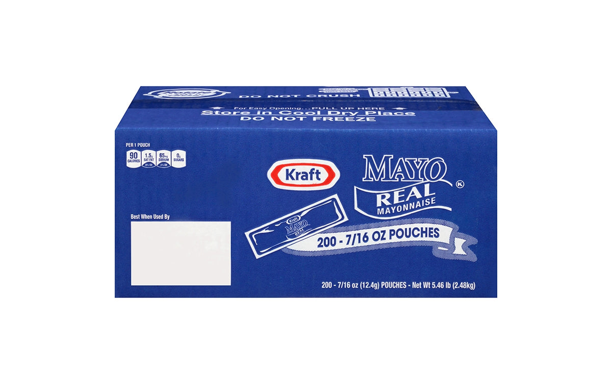 KRAFT Mayo Real Mayonnaise Single Serve Packets, 0.44 oz, 200