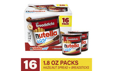 Load image into Gallery viewer, NUTELLA & Go Chocolate Hazelnut Dip with Breadsticks, 1.8 oz, 16 Count