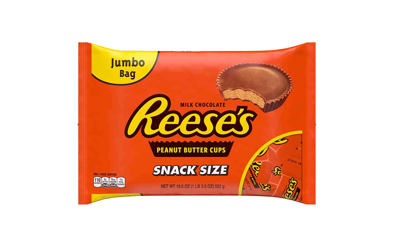 REESE'S Snack Size Peanut Butter Cups, 19.5 oz
