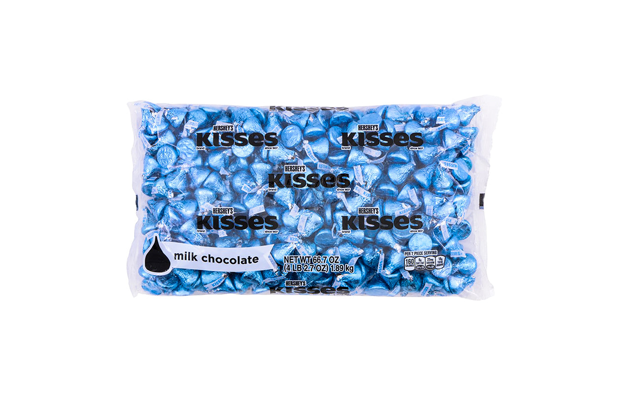 KISSES Milk Chocolates, Blue, 66.7 oz