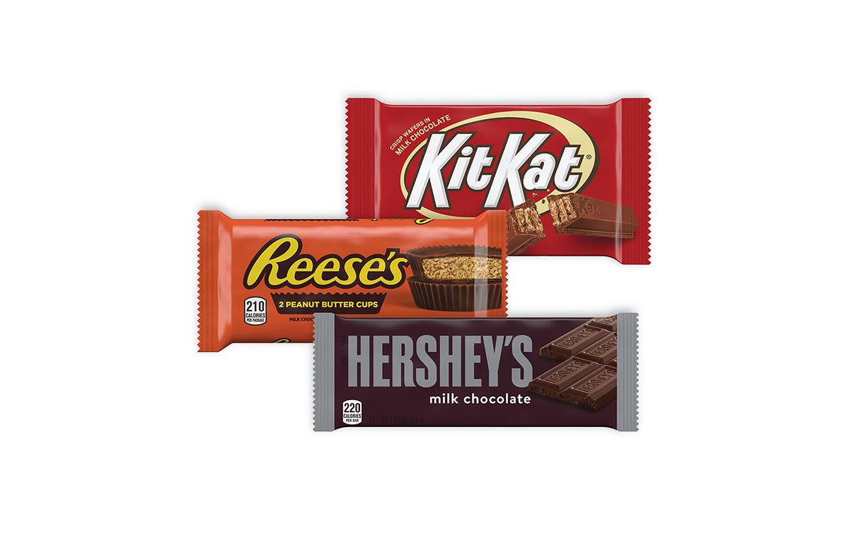 Hershey Variety Pack Milk Chocolate Candy Bars, 45 oz box, 30 bars