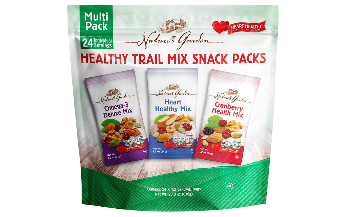 Nature's Garden Healthy Trail Mix Snack Packs, 1.2 oz, 24 Count ...