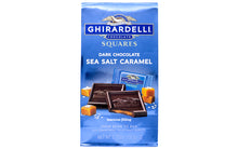 Load image into Gallery viewer, Ghirardelli Chocolate Squares Dark & Sea Salt Caramel 5.32 oz. Bag, 3 Pack