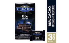 Load image into Gallery viewer, Ghirardelli Intense Dark Midnight Reverie 86% Cacao Singles Bag, 4.12 oz, 3 Pack