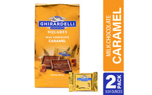 Load image into Gallery viewer, Ghirardelli Chocolate Squares Milk & Caramel, 9.04 oz, 2 Pack