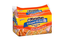 Load image into Gallery viewer, MARUCHAN Ramen Noodle Soup Chicken Flavor Souper 6 Pack, 4 Count (24 Packs)