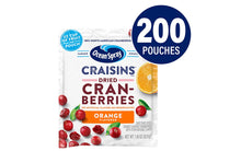 Load image into Gallery viewer, OCEAN SPRAY Craisins Orange Flavored Dried Cranberries, 1.16 oz, 200 Count