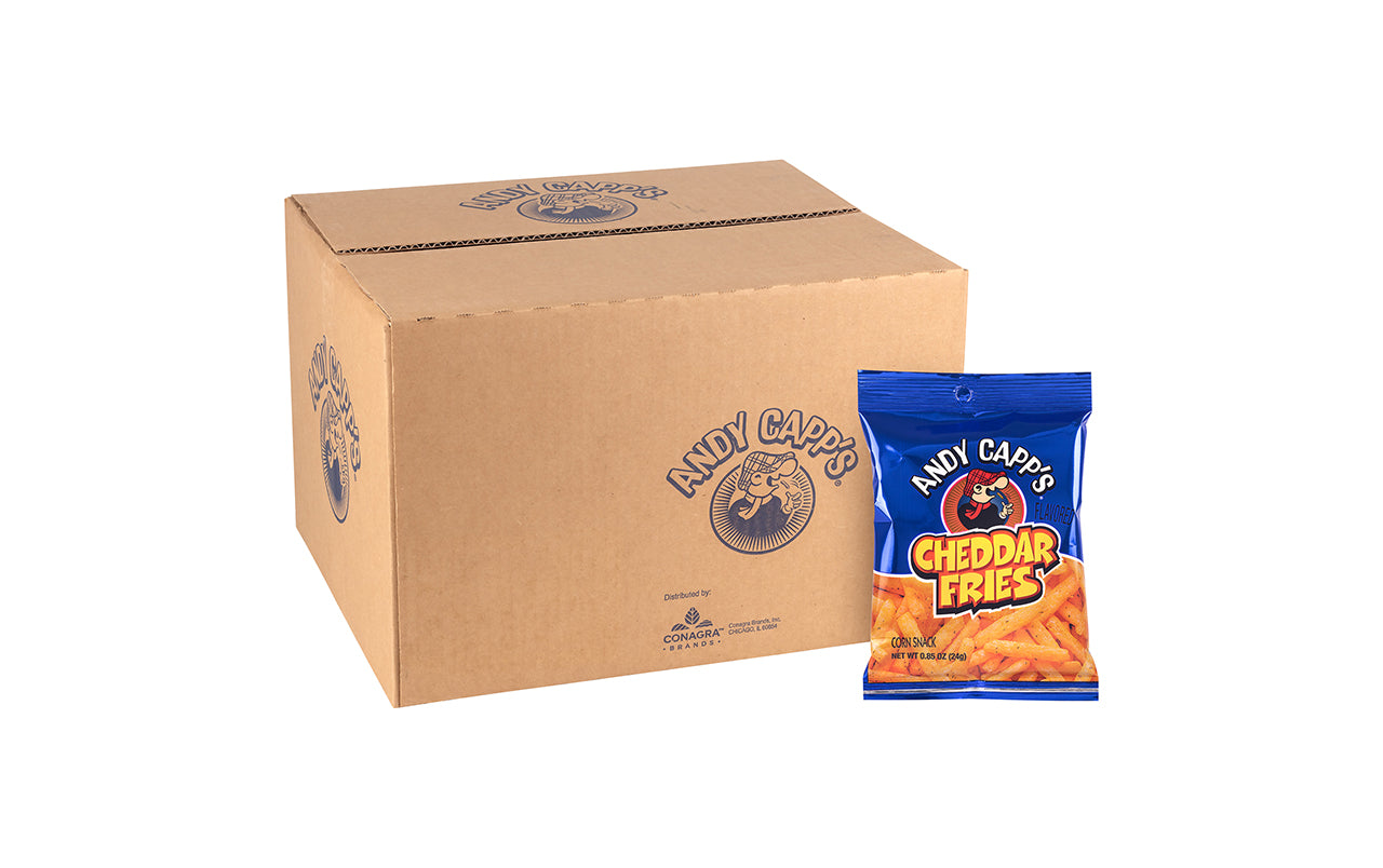 Andy Capps Cheddar Fries, 0.85 oz, 72 Count – Candydistributors.com