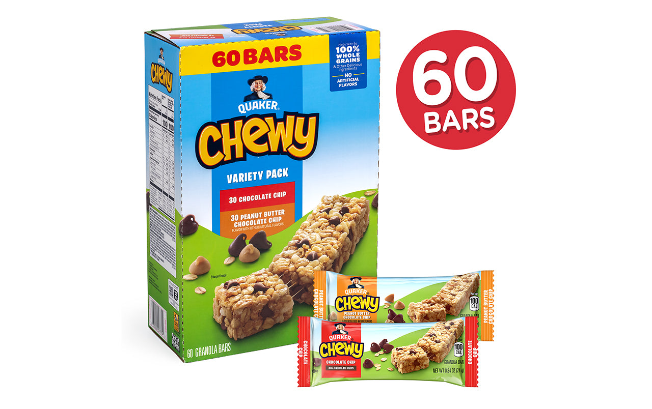 quaker chewy granola bars barcode