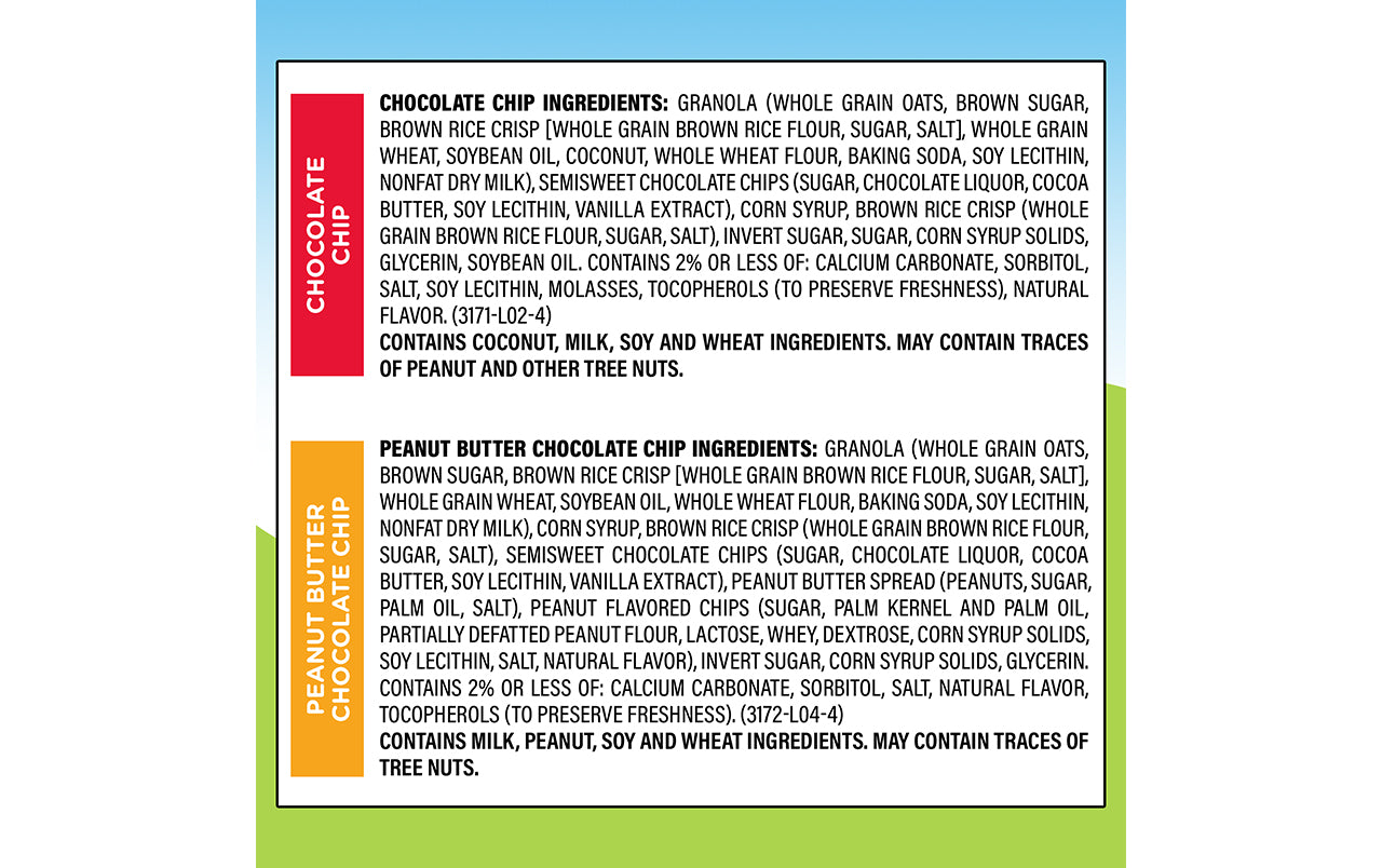 quaker chewy granola bars barcode