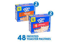 Load image into Gallery viewer, POPTARTS Strawberry &amp; Brown Sugar Cinnamon 2-Pack Variety, 24 Count
