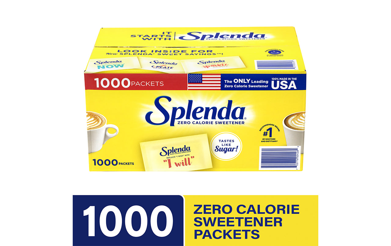 SPLENDA No Calorie Sweetener Packets, 1200 Count