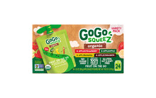 Load image into Gallery viewer, MATERNE GoGo Squeez Organic Applesauce On-The-Go Variety, 3.2 oz, 24 Count
