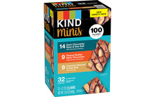 Load image into Gallery viewer, KIND Minis Dark Chocolate Nuts &amp; Sea Salt and Caramel Almond &amp; Sea Salt Variety, 0.7 oz, 32 Count
