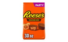 Load image into Gallery viewer, REESE'S Milk Chocolate Peanut Butter Cups Miniatures Candy, 30 oz
