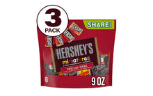 Load image into Gallery viewer, HERSHEY'S Miniatures Dark Chocolate Candy Assortment, 9 oz, 3 Pack
