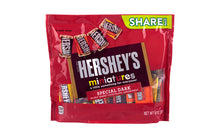 Load image into Gallery viewer, HERSHEY'S Miniatures Dark Chocolate Candy Assortment, 9 oz, 3 Pack
