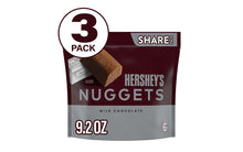 Load image into Gallery viewer, HERSHEY'S NUGGETS Milk Chocolate Candy, 9.2 oz, 3 Pack

