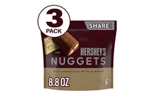 Load image into Gallery viewer, HERSHEY'S NUGGETS Milk Chocolate with Almonds Candy, 8.8 oz, 3 Pack
