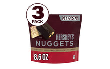 Load image into Gallery viewer, HERSHEY'S NUGGETS SPECIAL DARK Mildly Sweet Chocolate with Almonds Candy, 8.6 oz, 3 Pack
